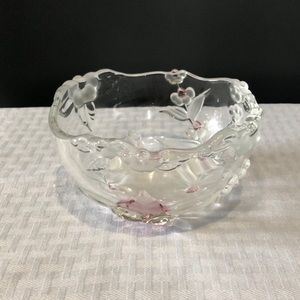 Clear crystal bowl